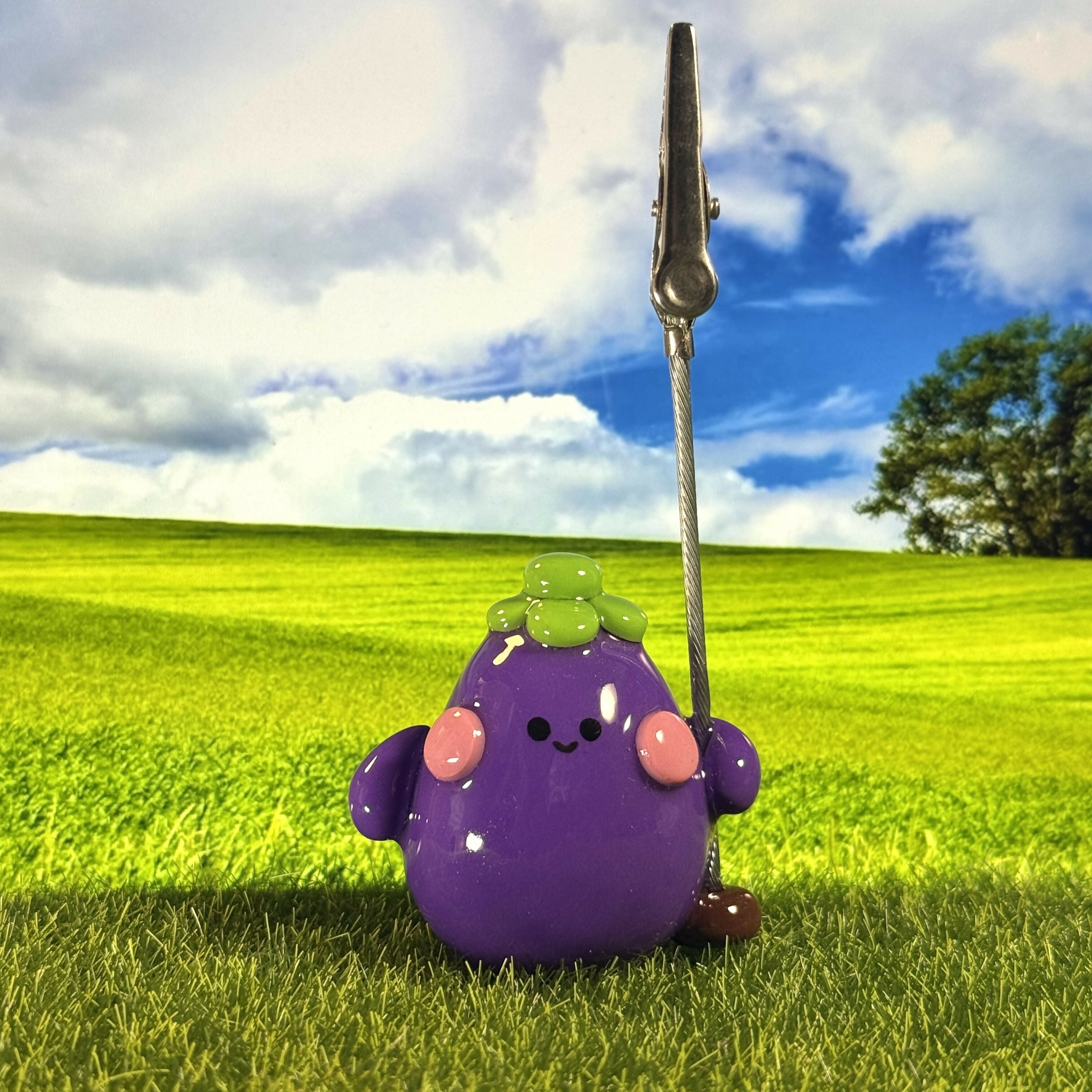 Happy Aubergine Friend Memo Holder