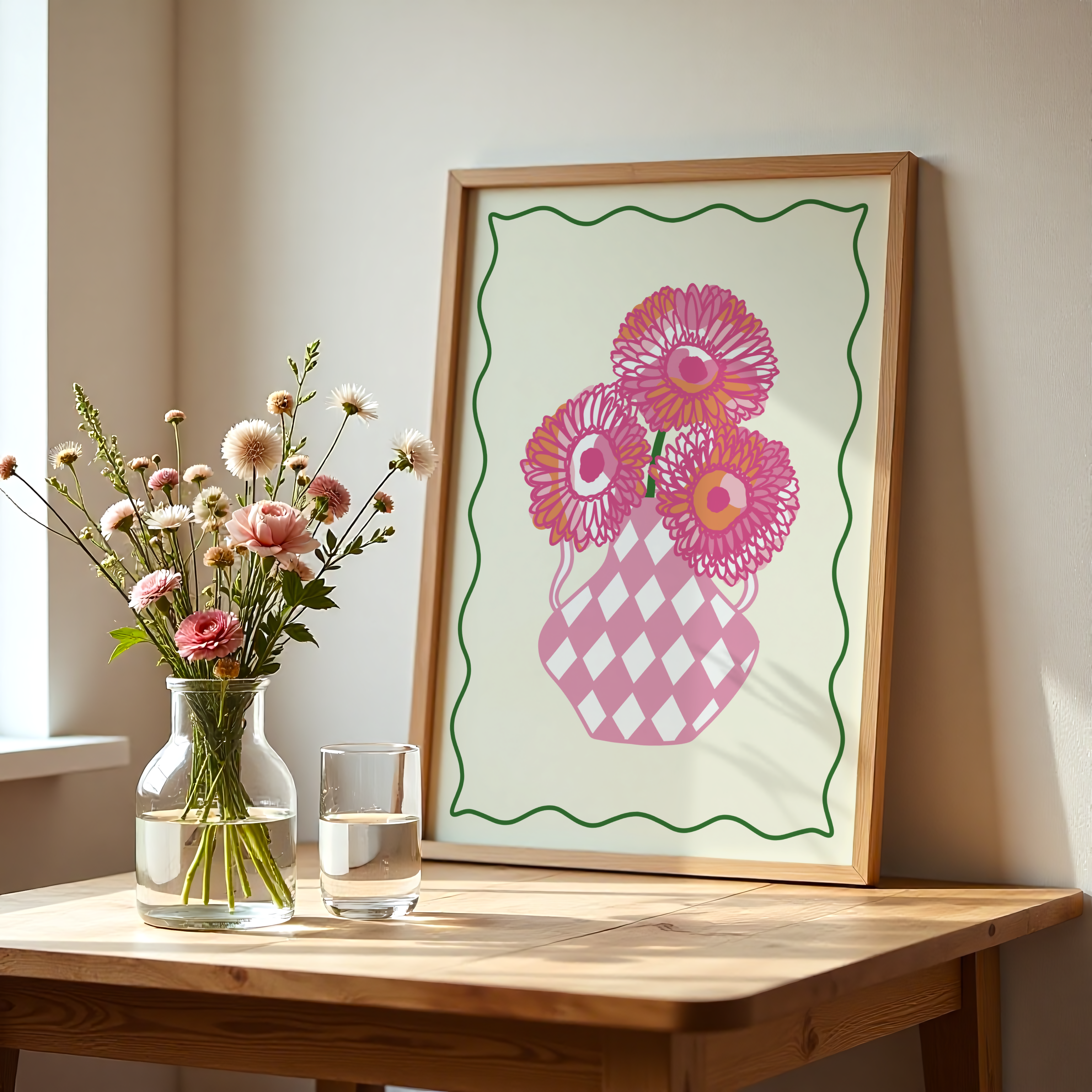 Gerberas Flower Print