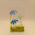 Fused Glass Blue Flower Tealight