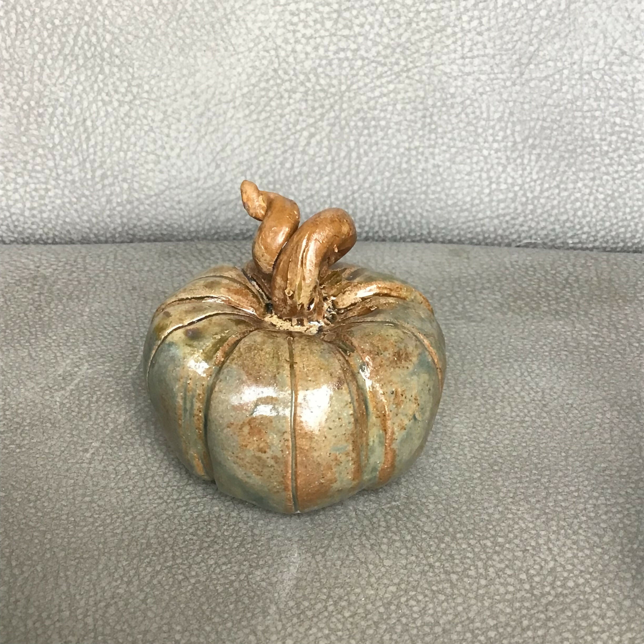Ceramic Sculpted Pumpkin