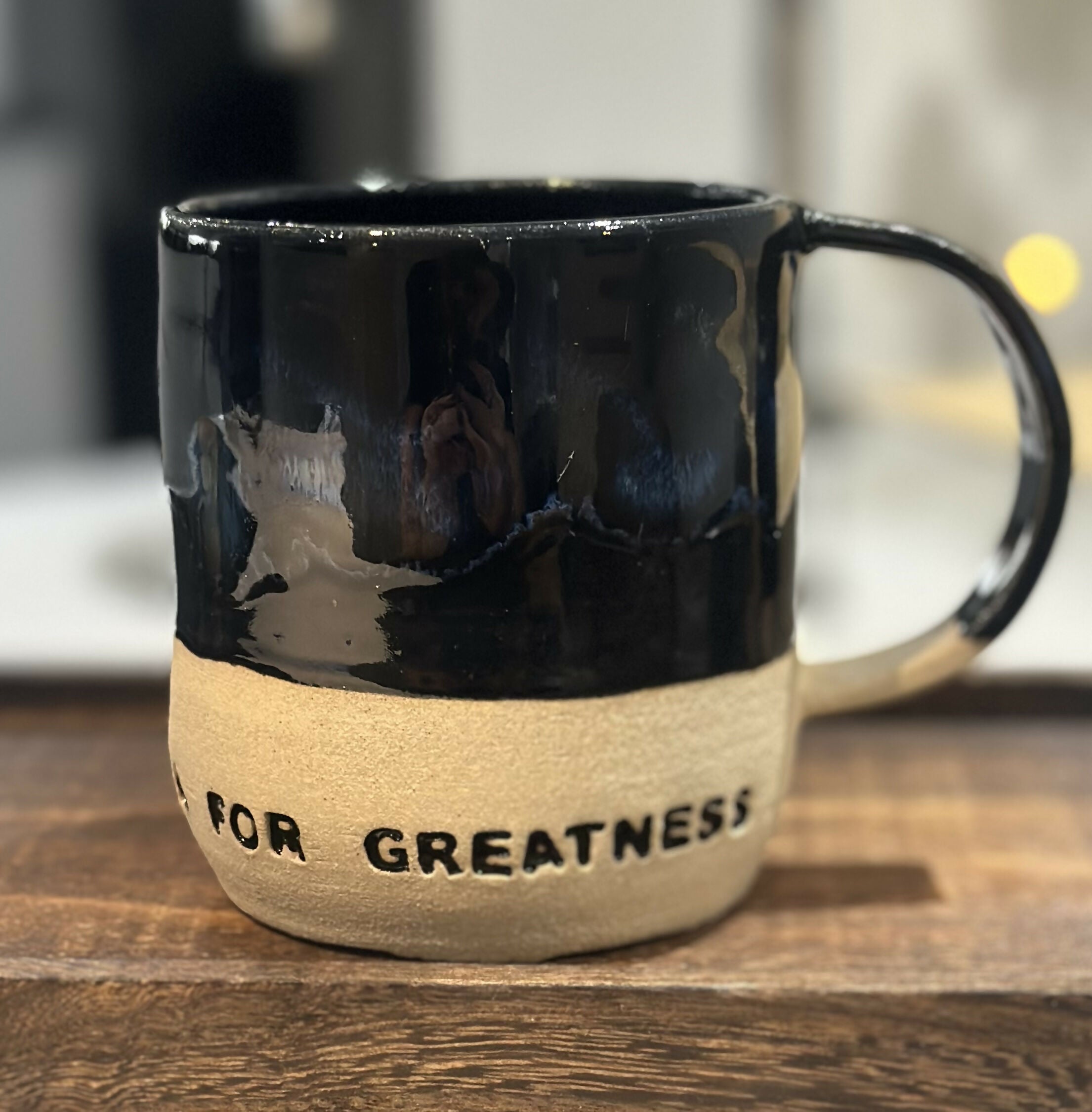 FUEL FOR GREATNESS DARK BLUE MUG