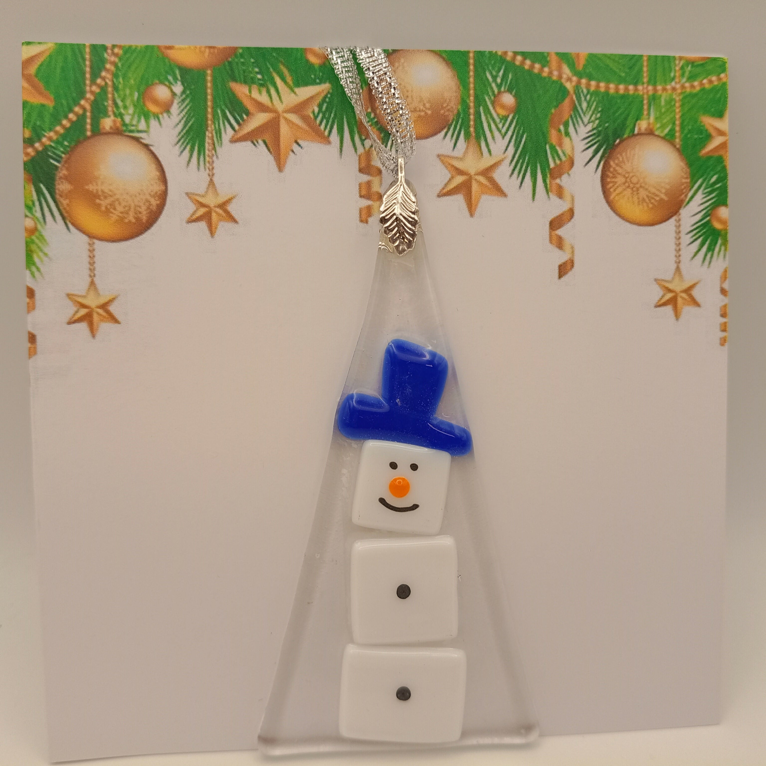 Fused Glass Christmas Card