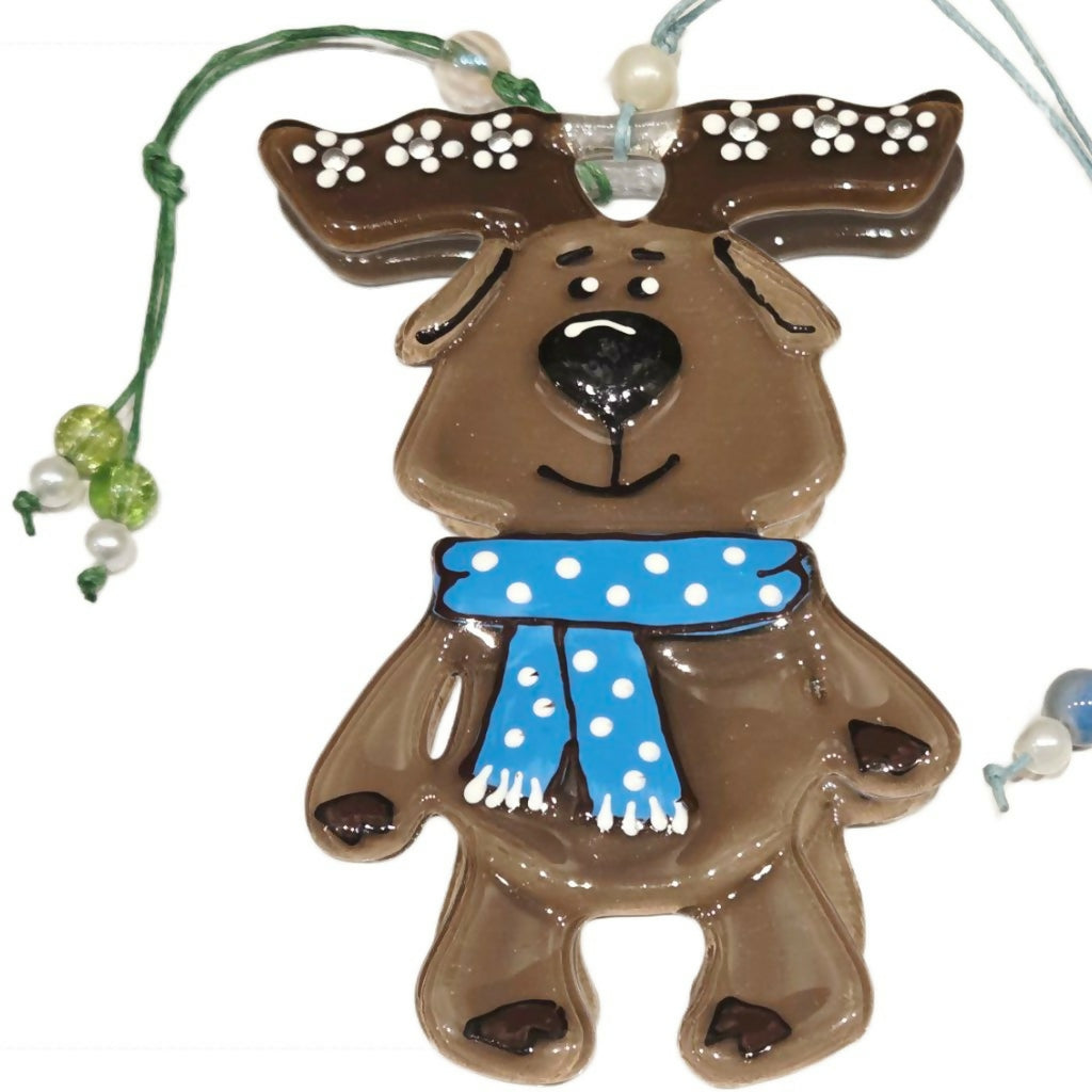 Moose Glass Wall Art