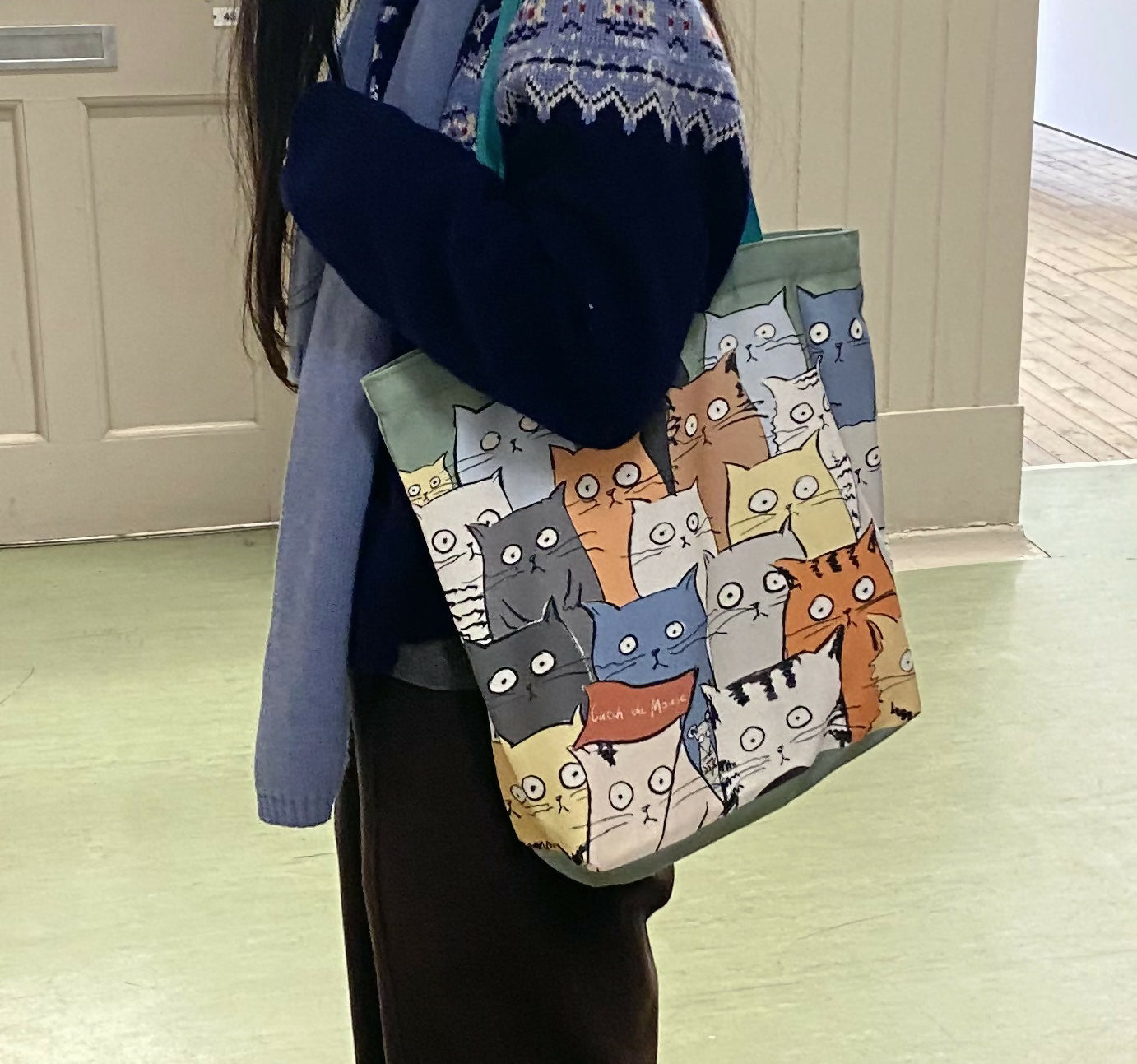 Cat Canvas Tote Bag