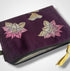 Purple Lotus Flower Linen Women’s Zip-Up Pouch