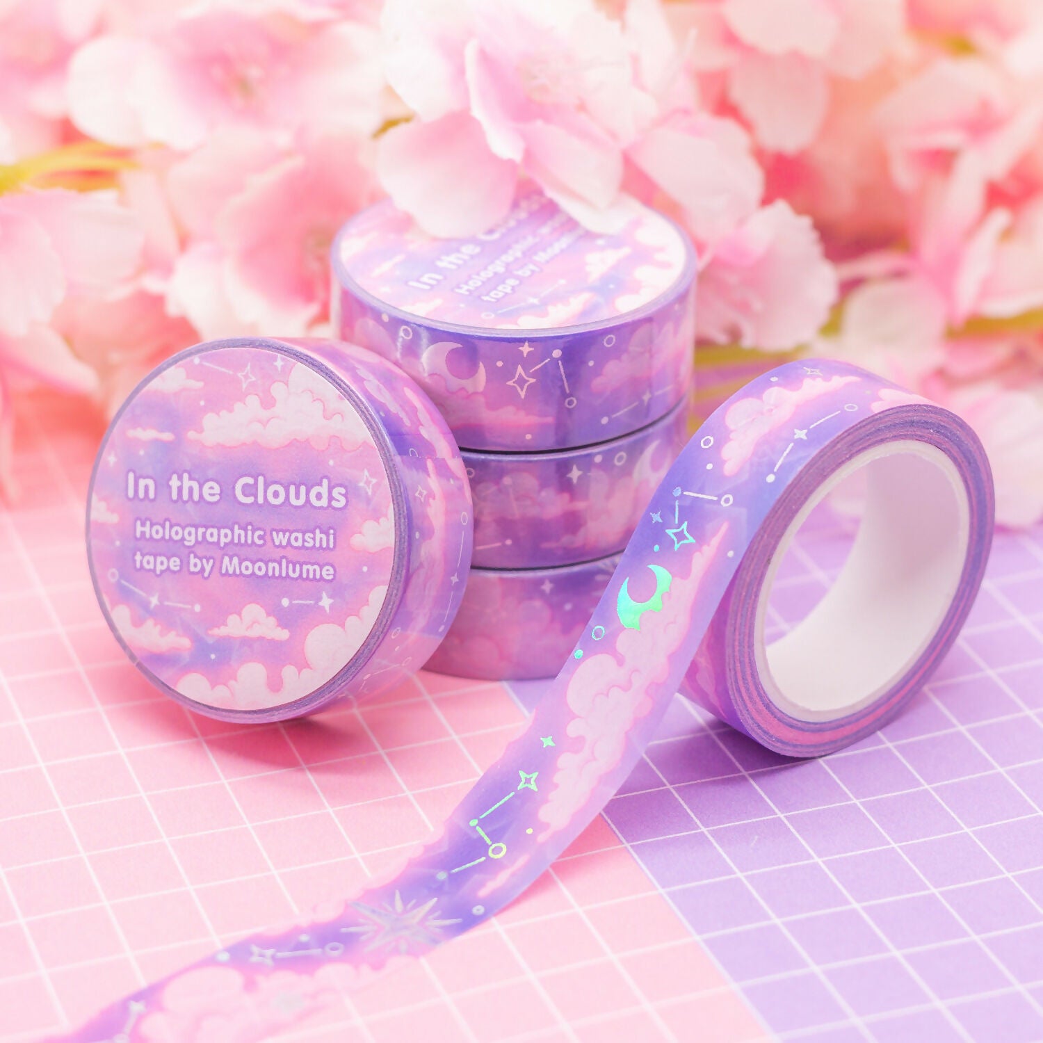 Holographic Foil Washi Tape - In the Clouds