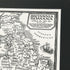 Roman Britain Map Hand Drawn Fine Art Print