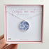 Forget Me Not Circle Satellite Necklace Sterling Silver