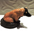 Ceramic Red ruffed lemur sculpture