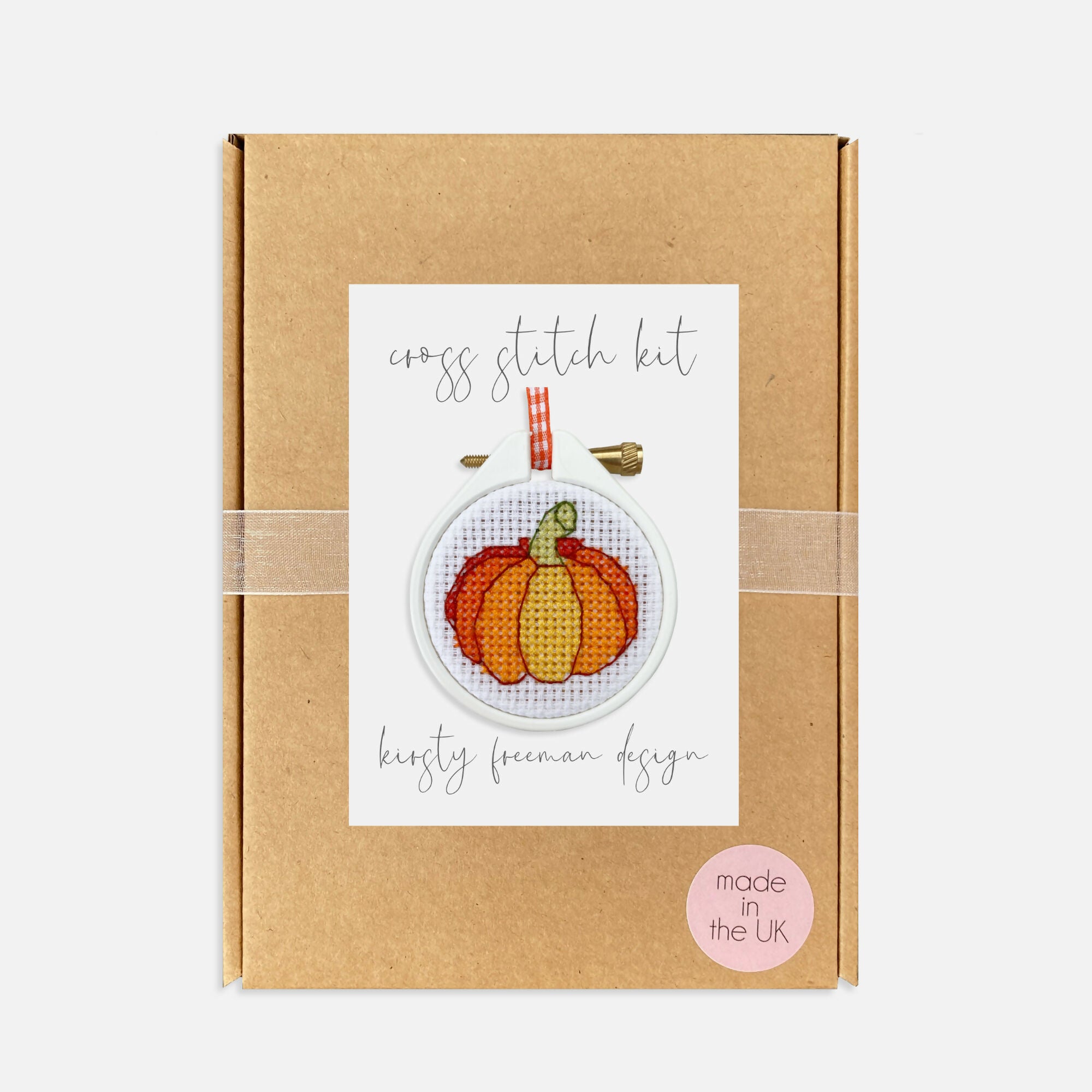 Mini Pumpkin Cross Stitch Kit