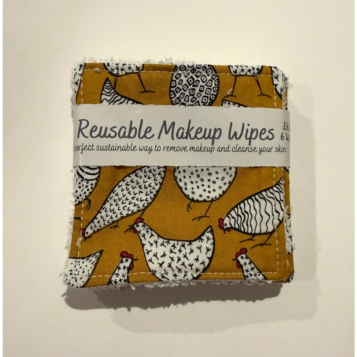 Mustard Chicken Reusable Makeup Wipes