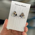 Crystal Embroidery Earrings (Triangle)