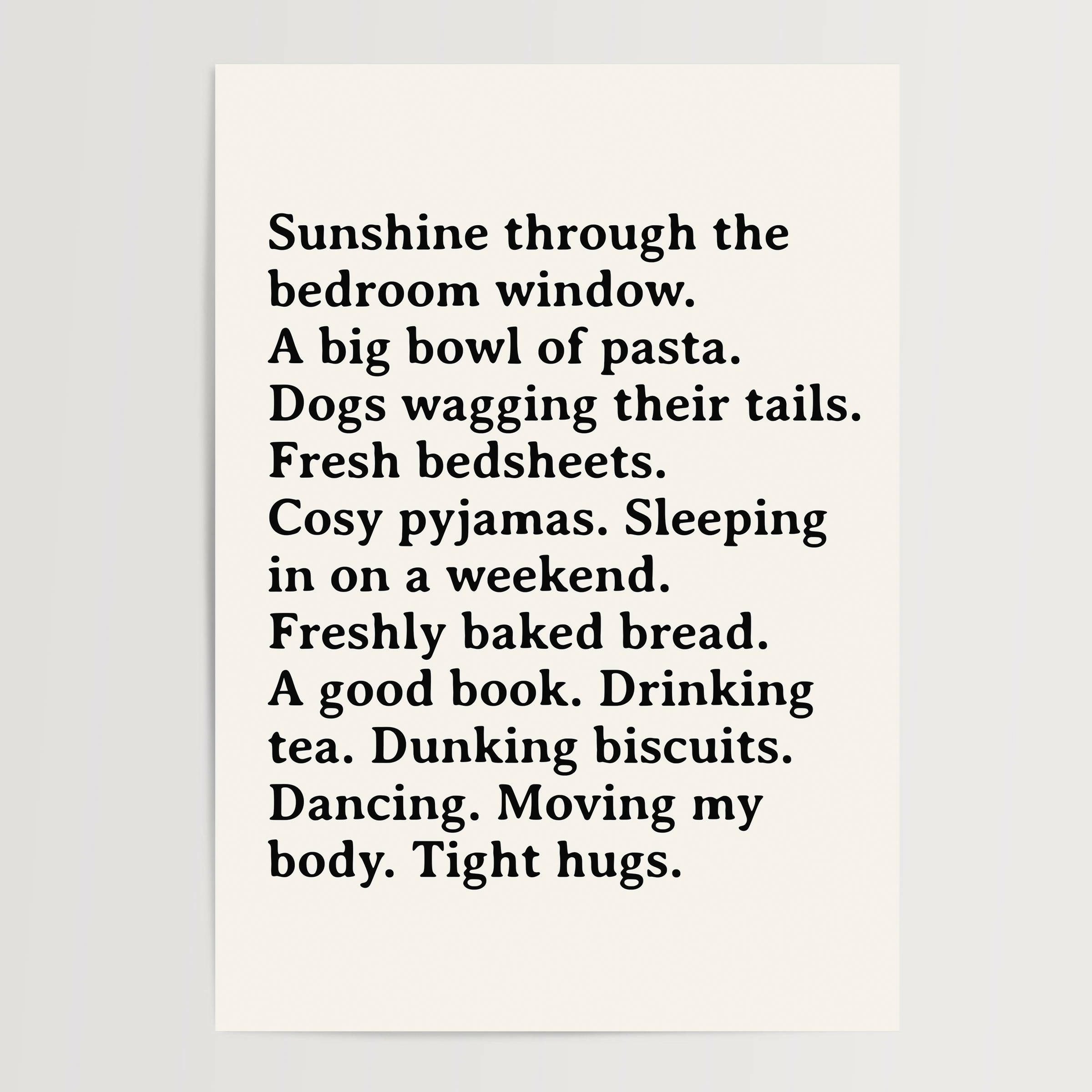 Sunshine and Pasta Print