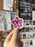 Pixel Cherry Blossom Die-Cut Stickers