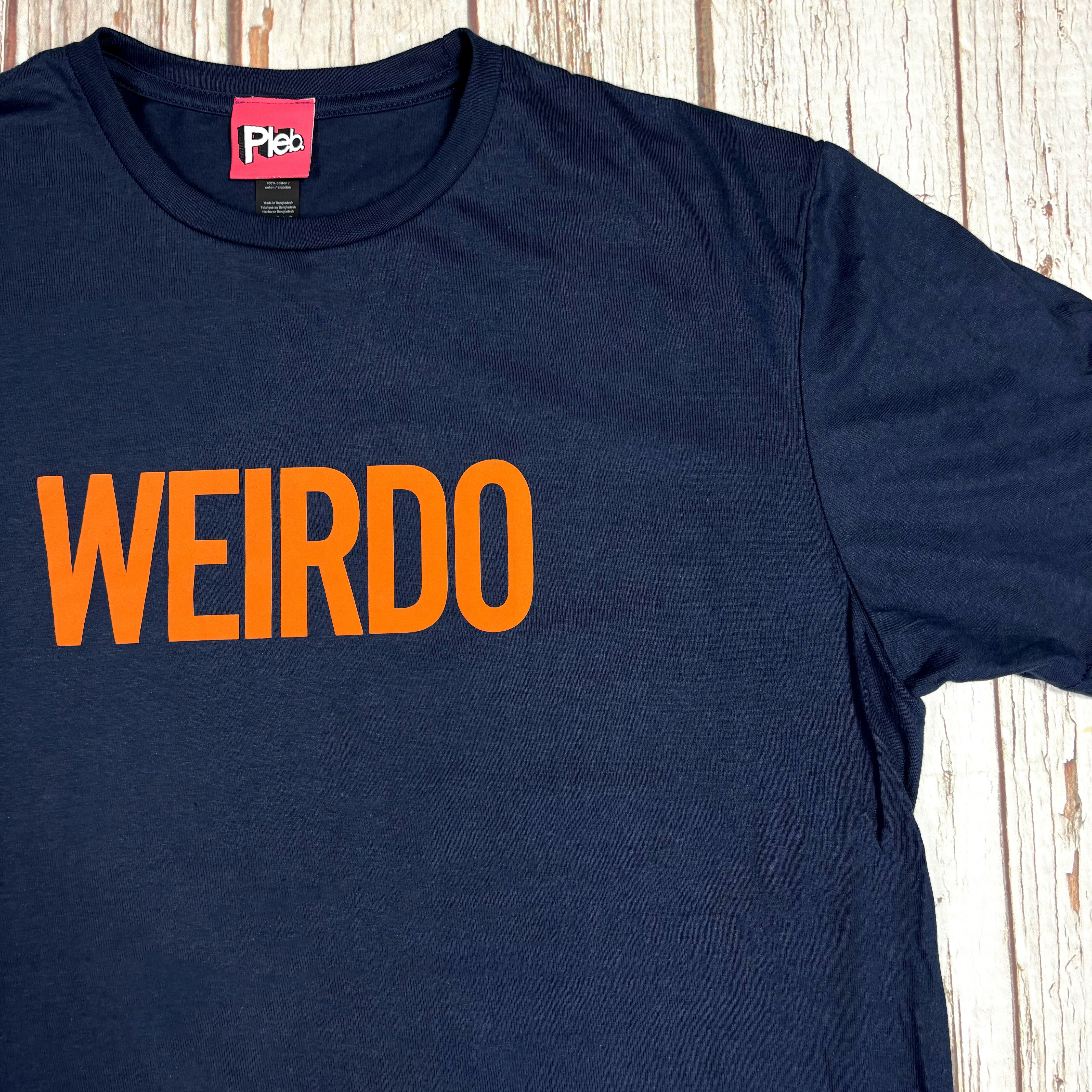 Weirdo Navy Cotton Unisex T-Shirt