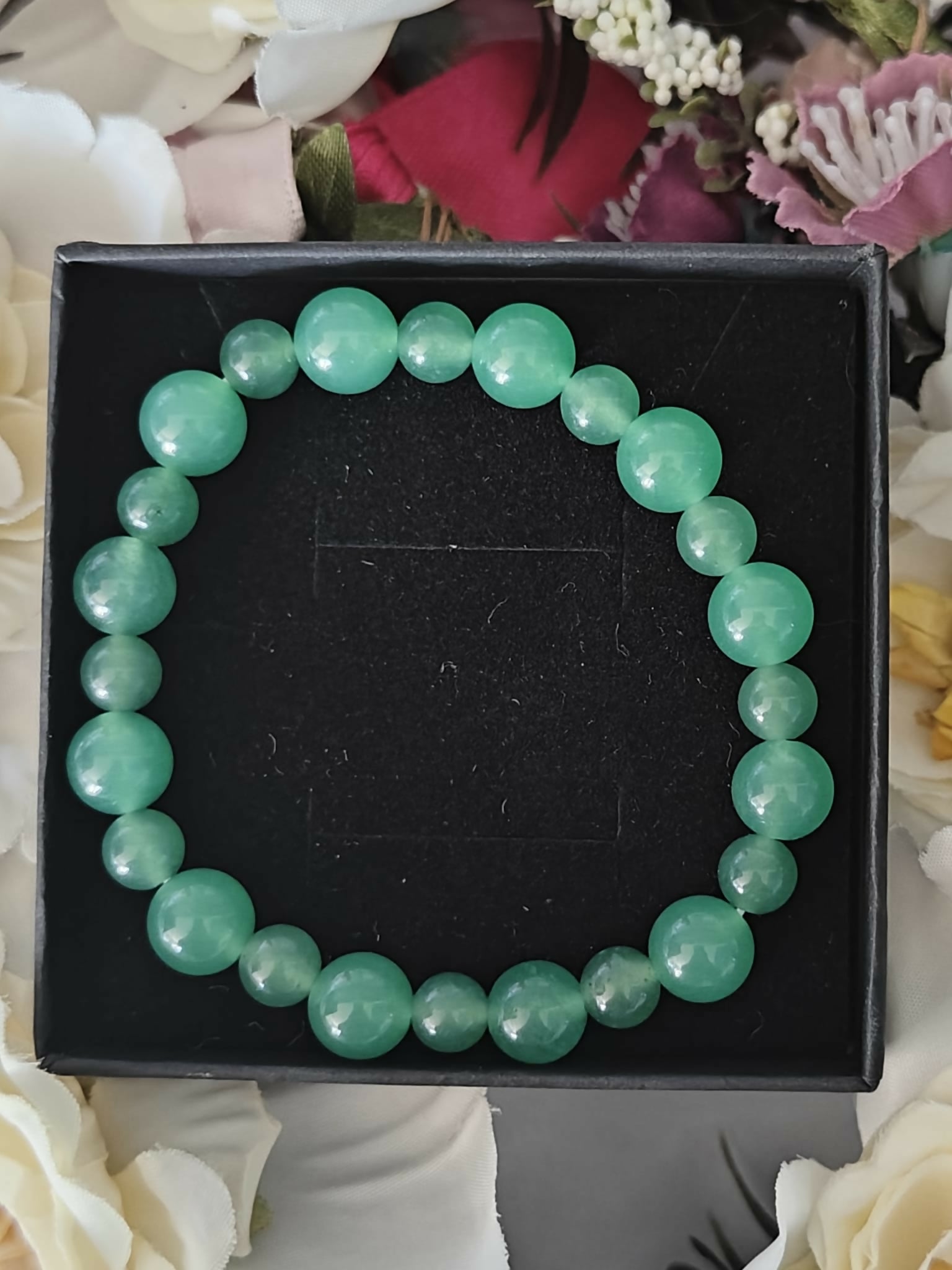 Green Aventurine Crystal Bead Bracelet