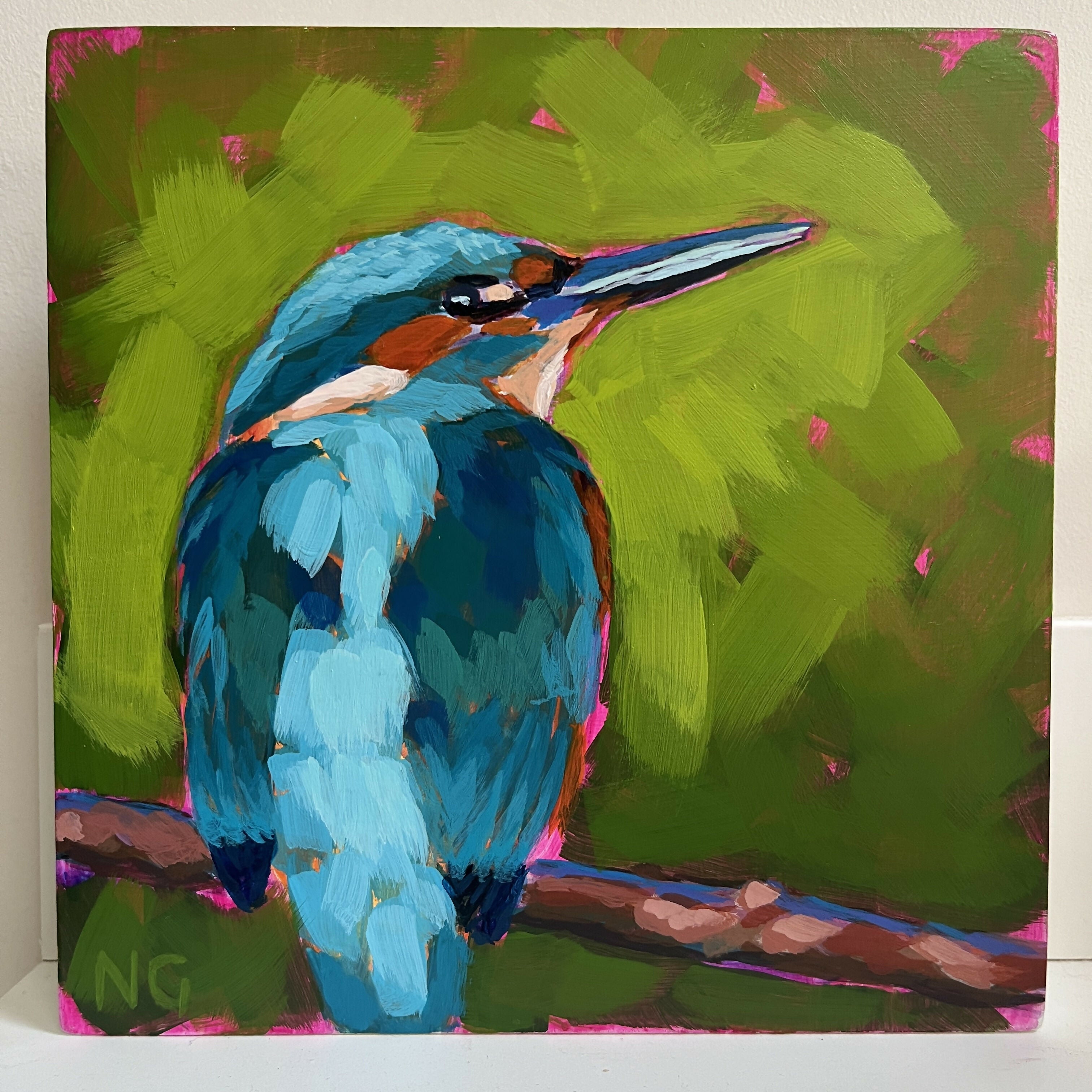 Kingfisher #2 - Original Acrylic Painting