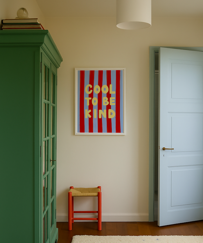 Cool To Be Kind Kids Nursery Print
