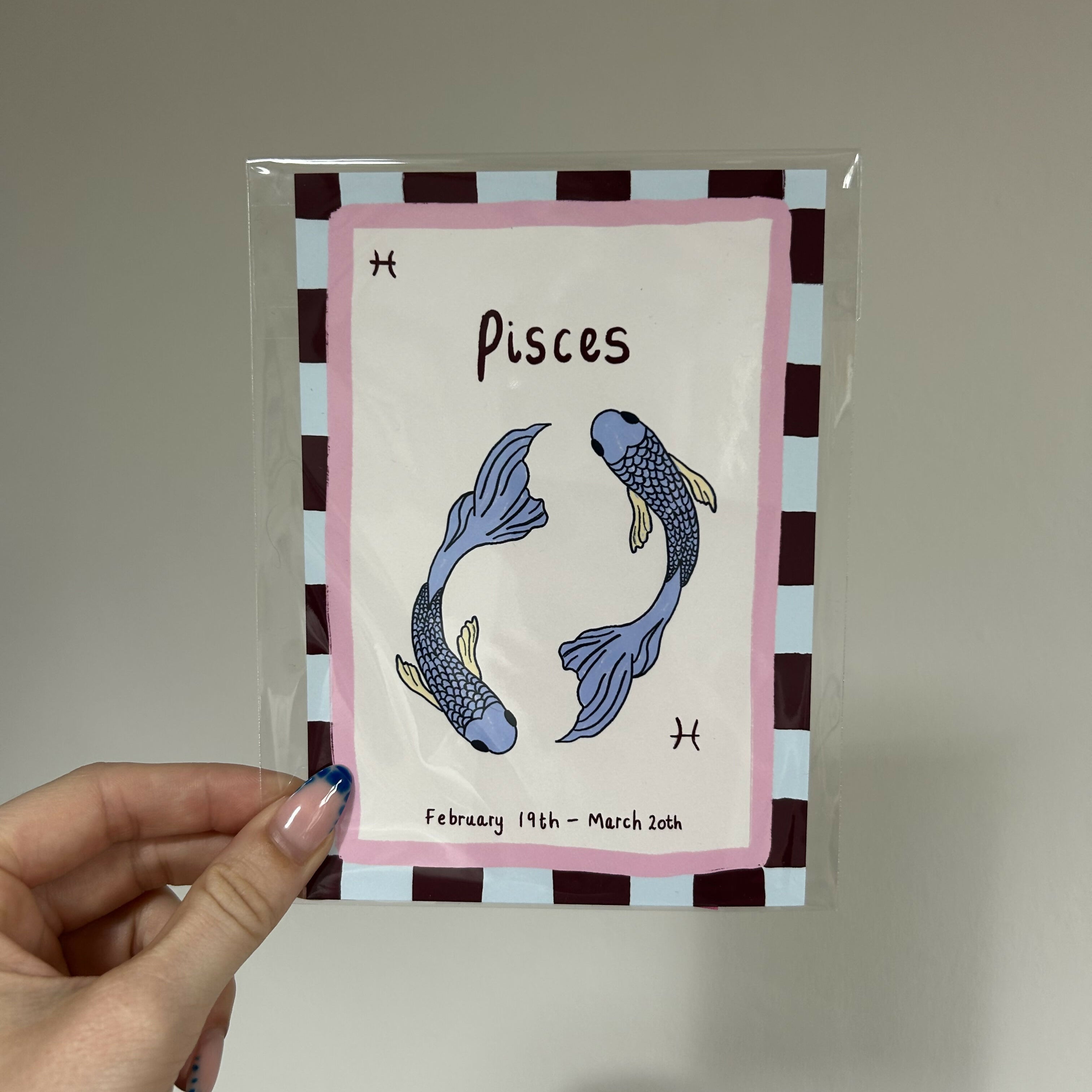 Pisces Starsign A6 Print