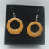 Sunflower Yellow Enamel Hoop Earrings