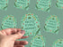 Floral Positivity Stickers - Die Cut Stickers 3 Pack