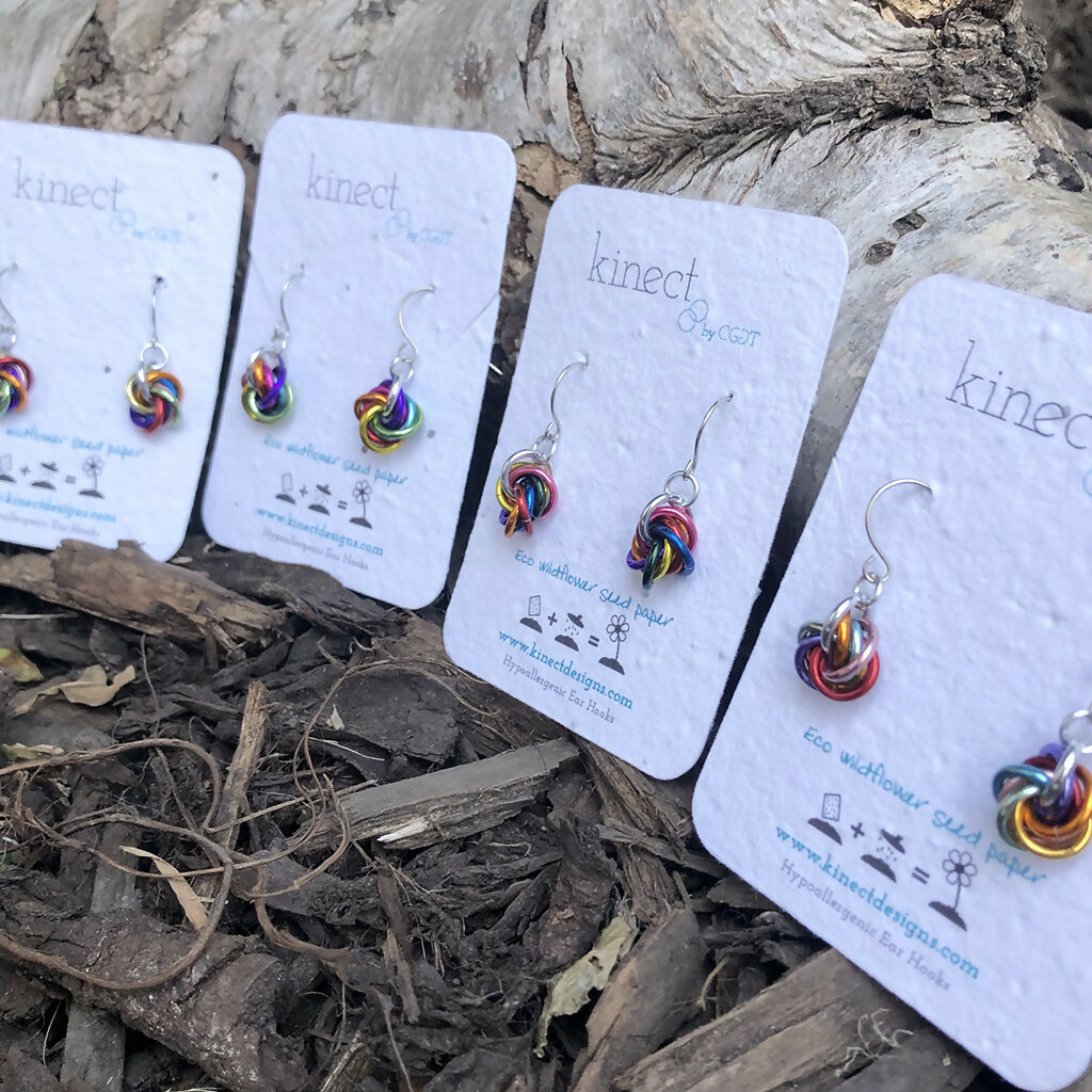 Hypoallergenic Boho Rainbow earrings