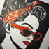 Original Lino Print 'Bandana Pin-up’