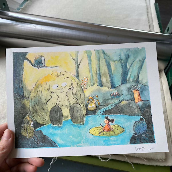 A Concert in the Forest Riso Print