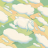 Square Print 'Flying Sheep'
