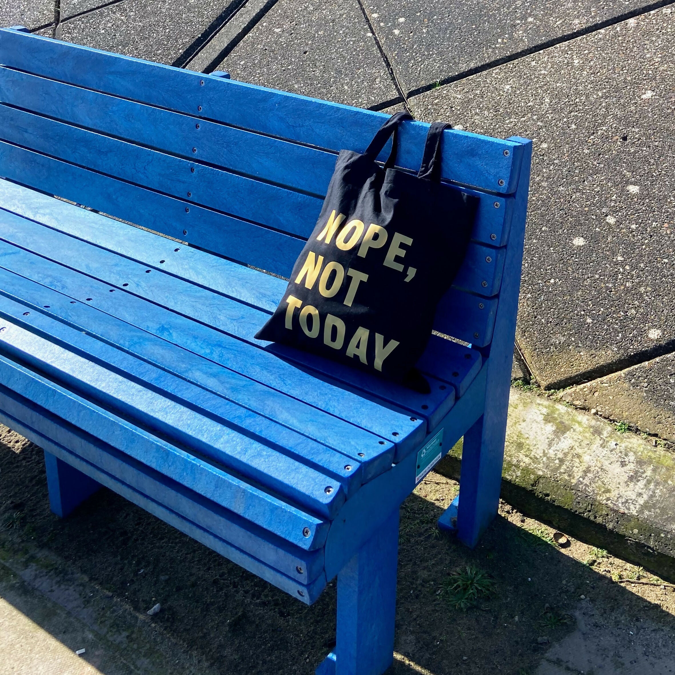 Nope Not Today Cotton Tote Bag