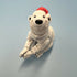 3D Printed SMALL: Articulated Sensory Fidget Animals friend Santa Polar Bear 10cm