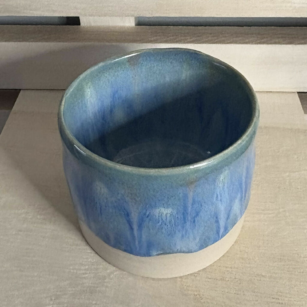 Blue Straight Edge Bowl