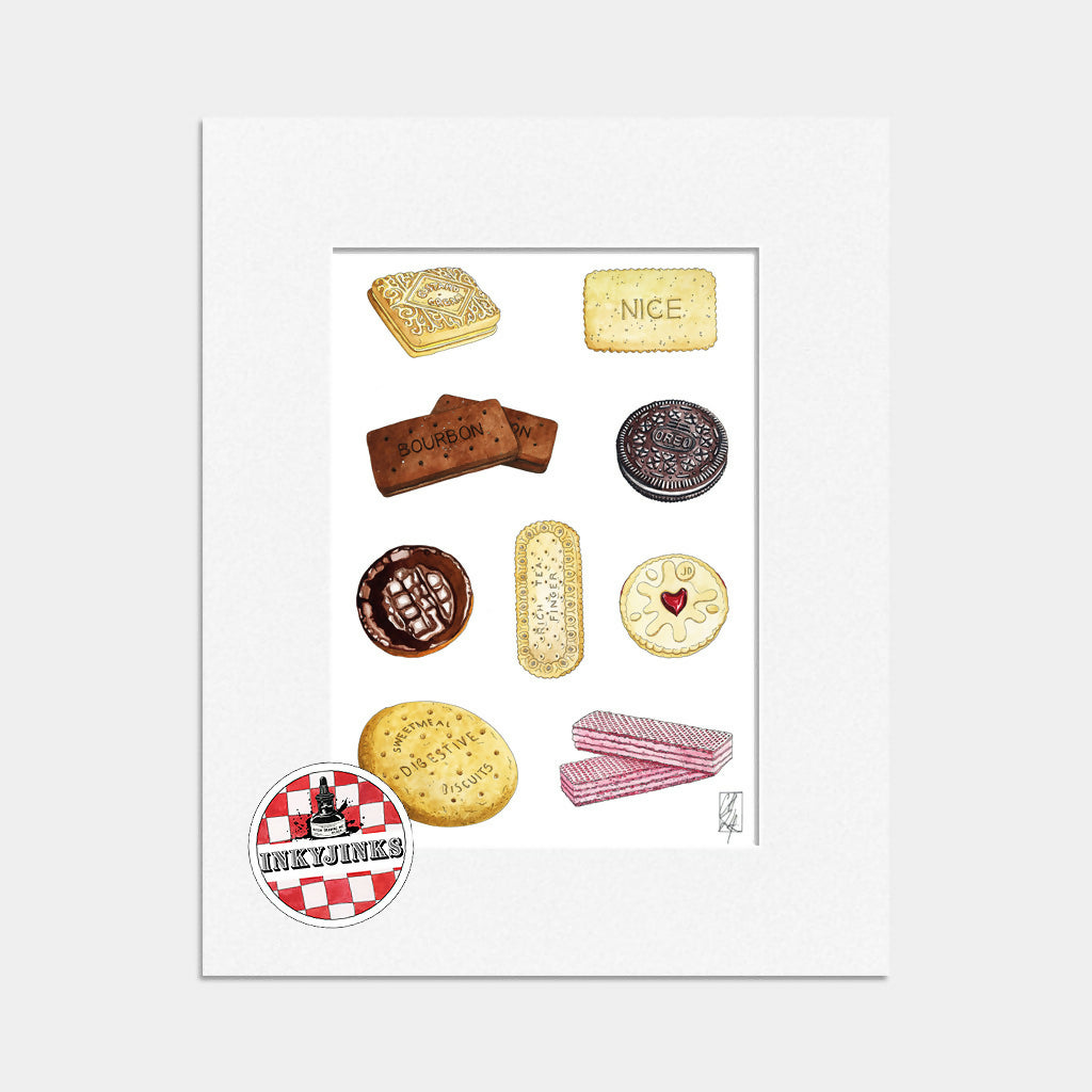10”x 8” Mounted and Backed Giclée Print of Biscuits