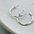 Sterling Silver Twist Hoop Earrings