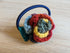 Hair Accessory - Multi-Coloured Rose With Ribbon
