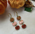 Triple Pumpkin Dangly earrings