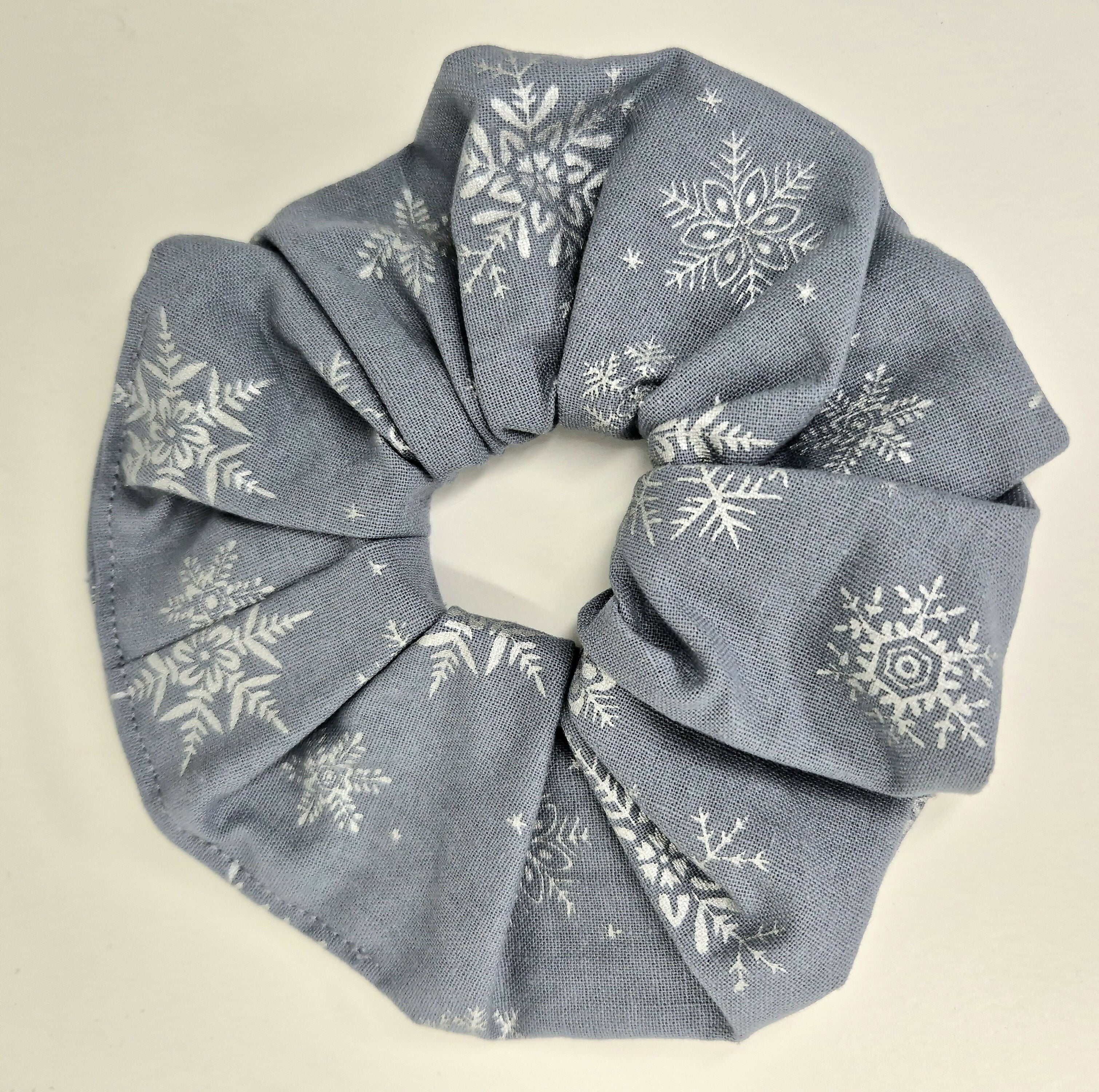 100% Cotton Christmas Festive Large Scrunchie - Various Designs