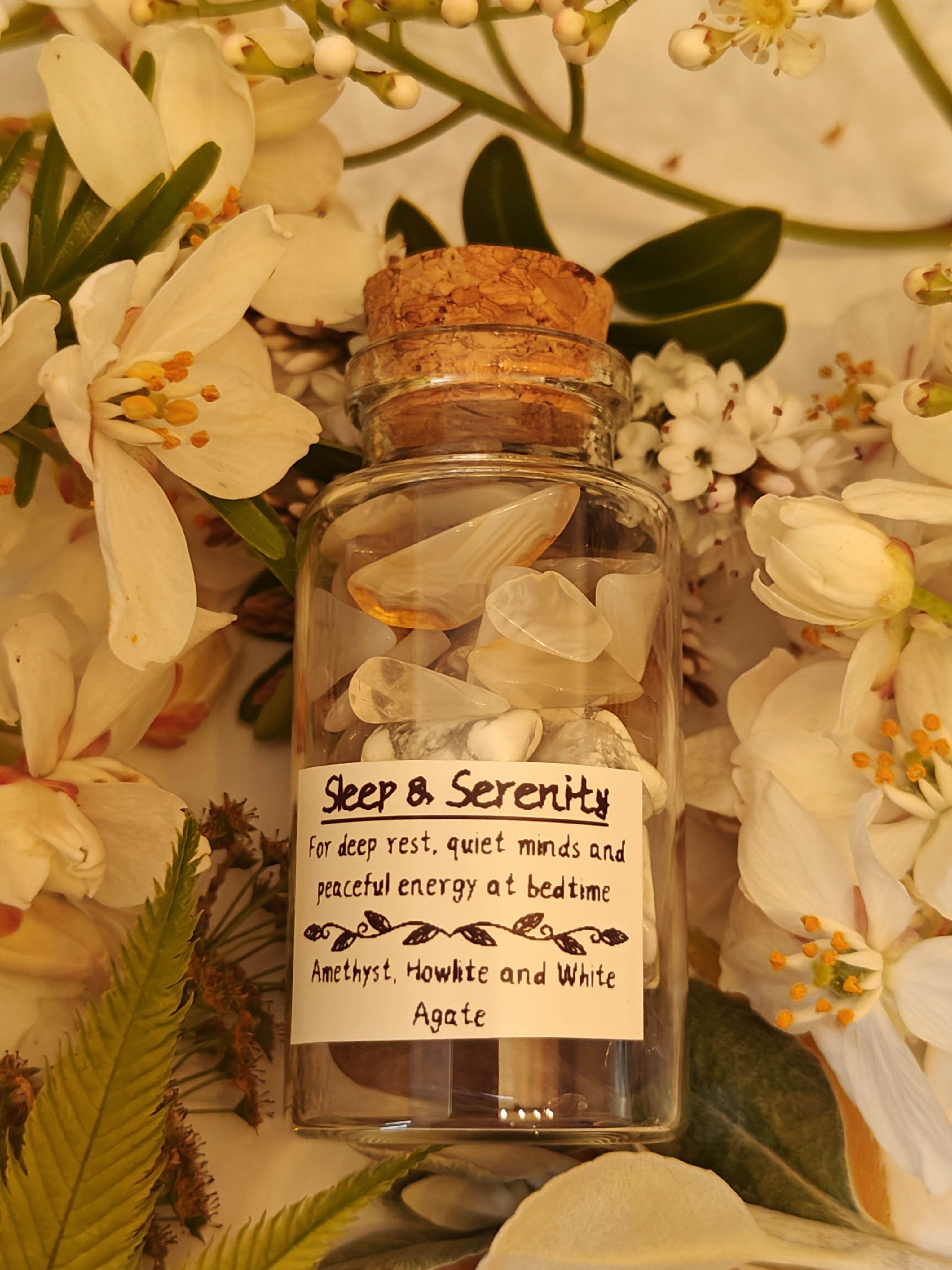 Sleep and Serenity Crystal Intention Jar