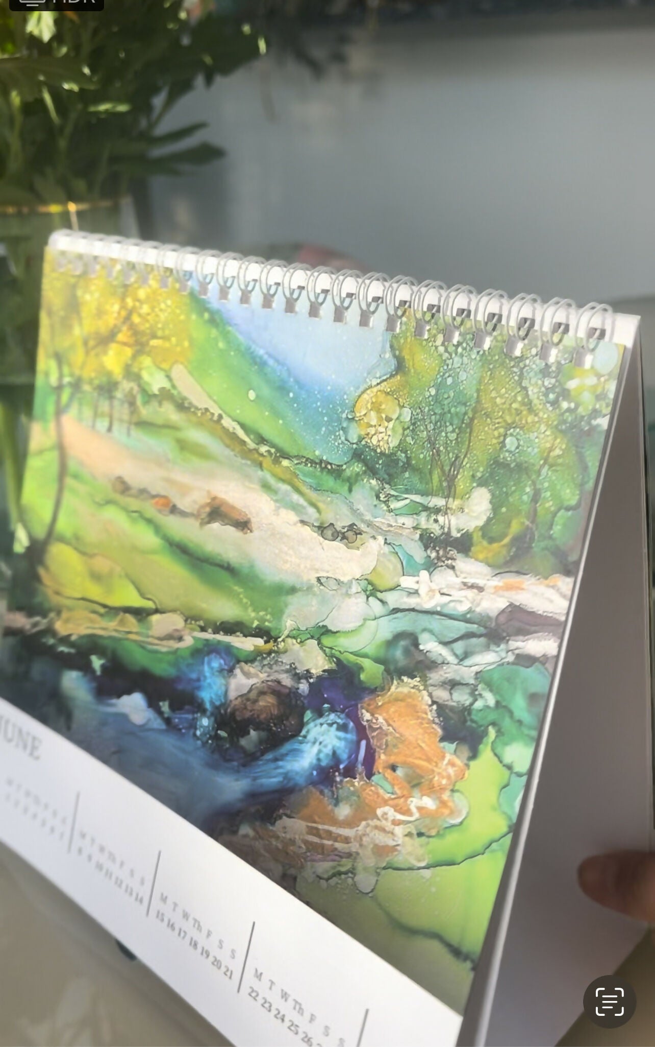 Alcohol Ink Landscapes 2026 Fine Art Calendar