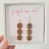 Forget Me Not Triple Circle Earrings Gold Plated
