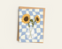 Sunflower Vase Greetings Card