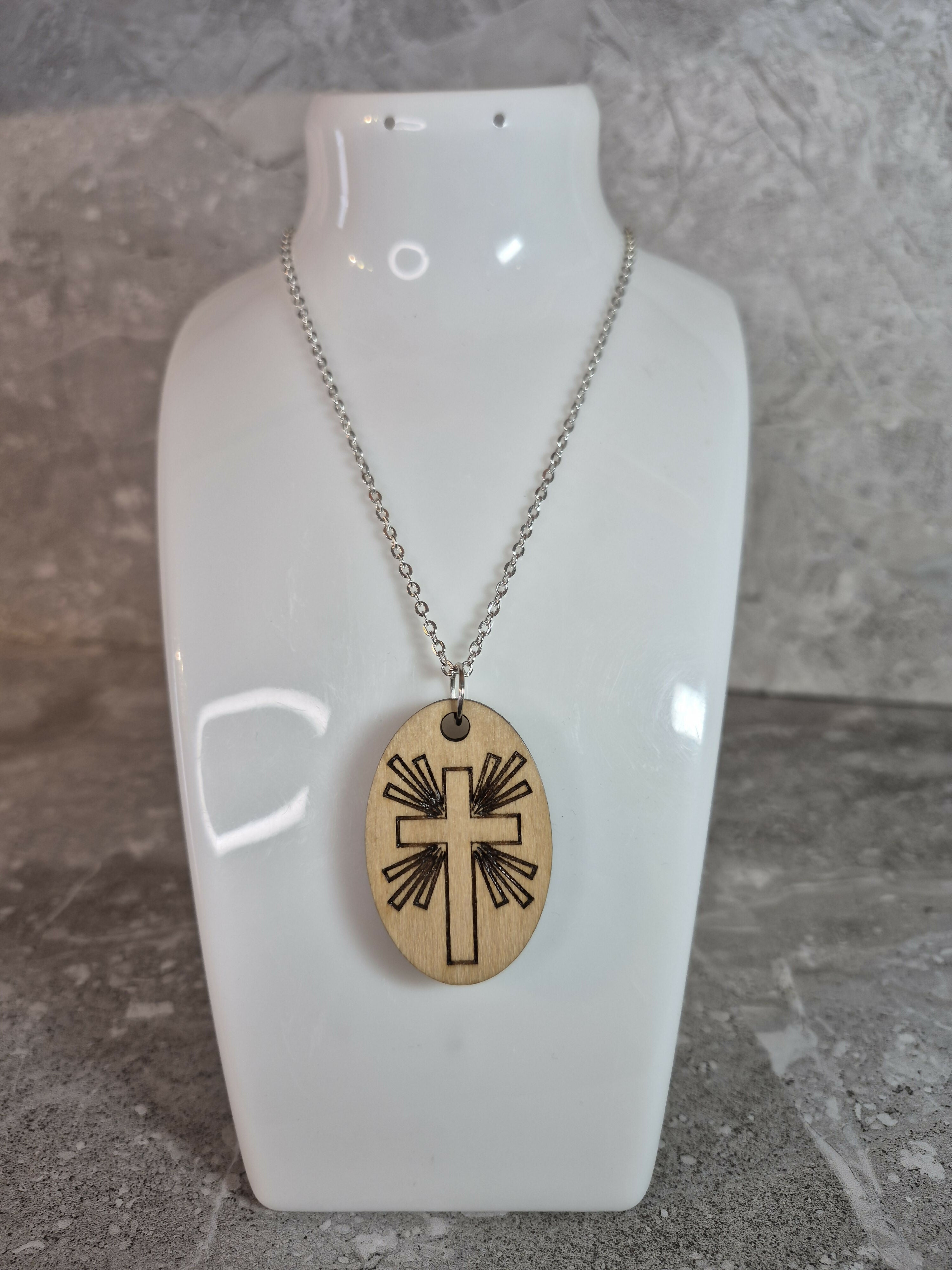 Handcrafted and Engraved Cross Pendant