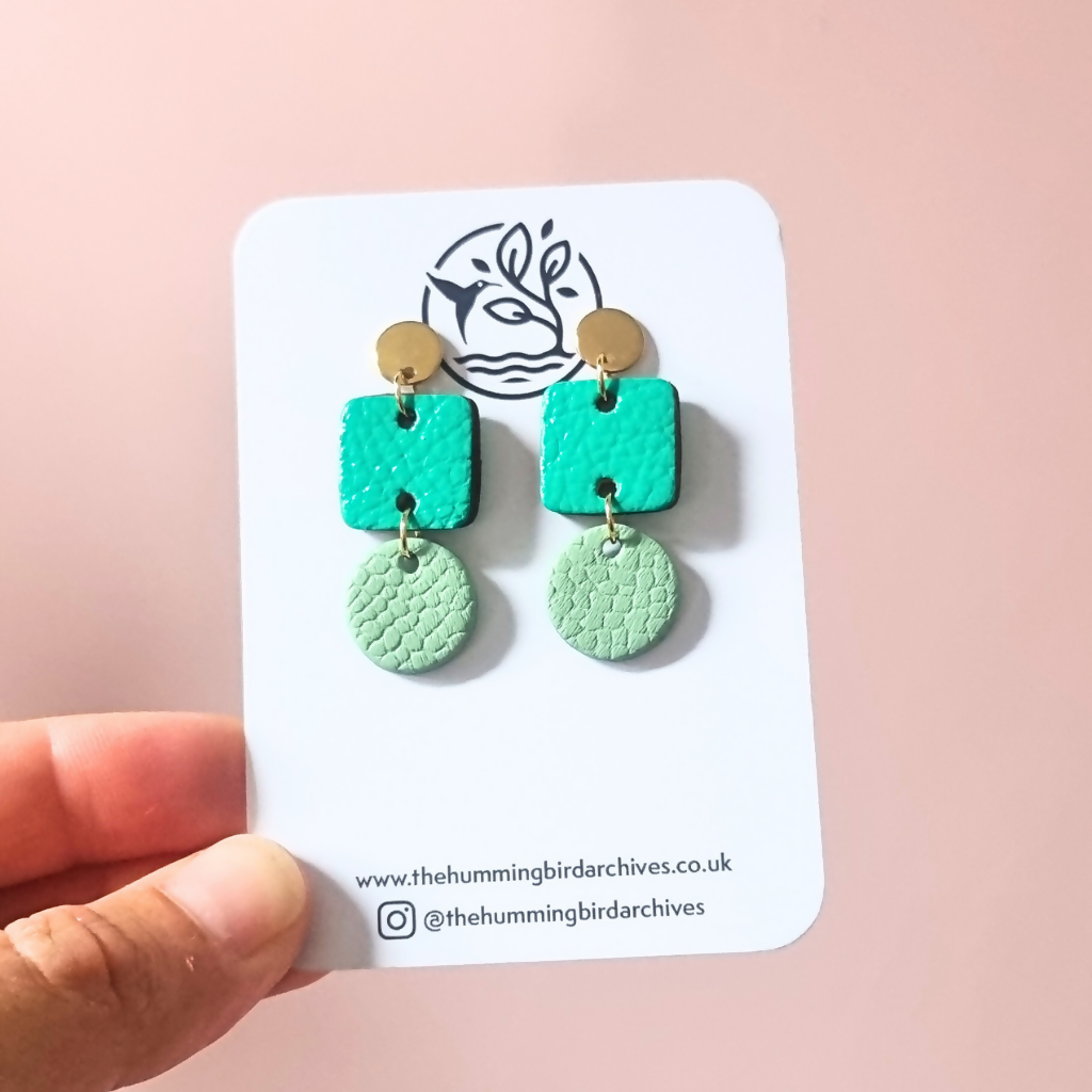 Turq Squ:Mint Circle