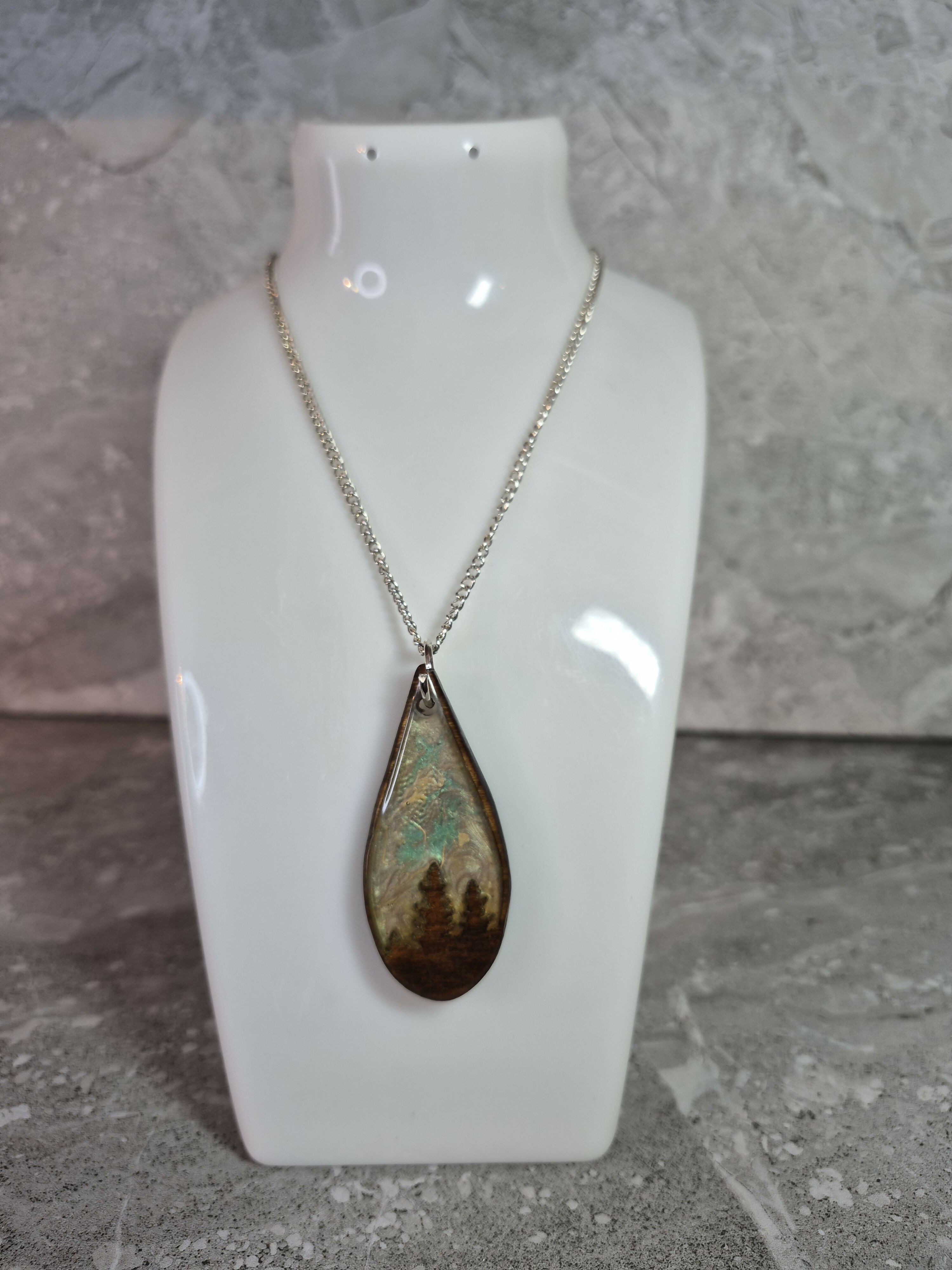 Unique Handcrafted Tear Drop Shaped Pendant