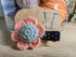 Hair Accessory - peach flower hair clip
