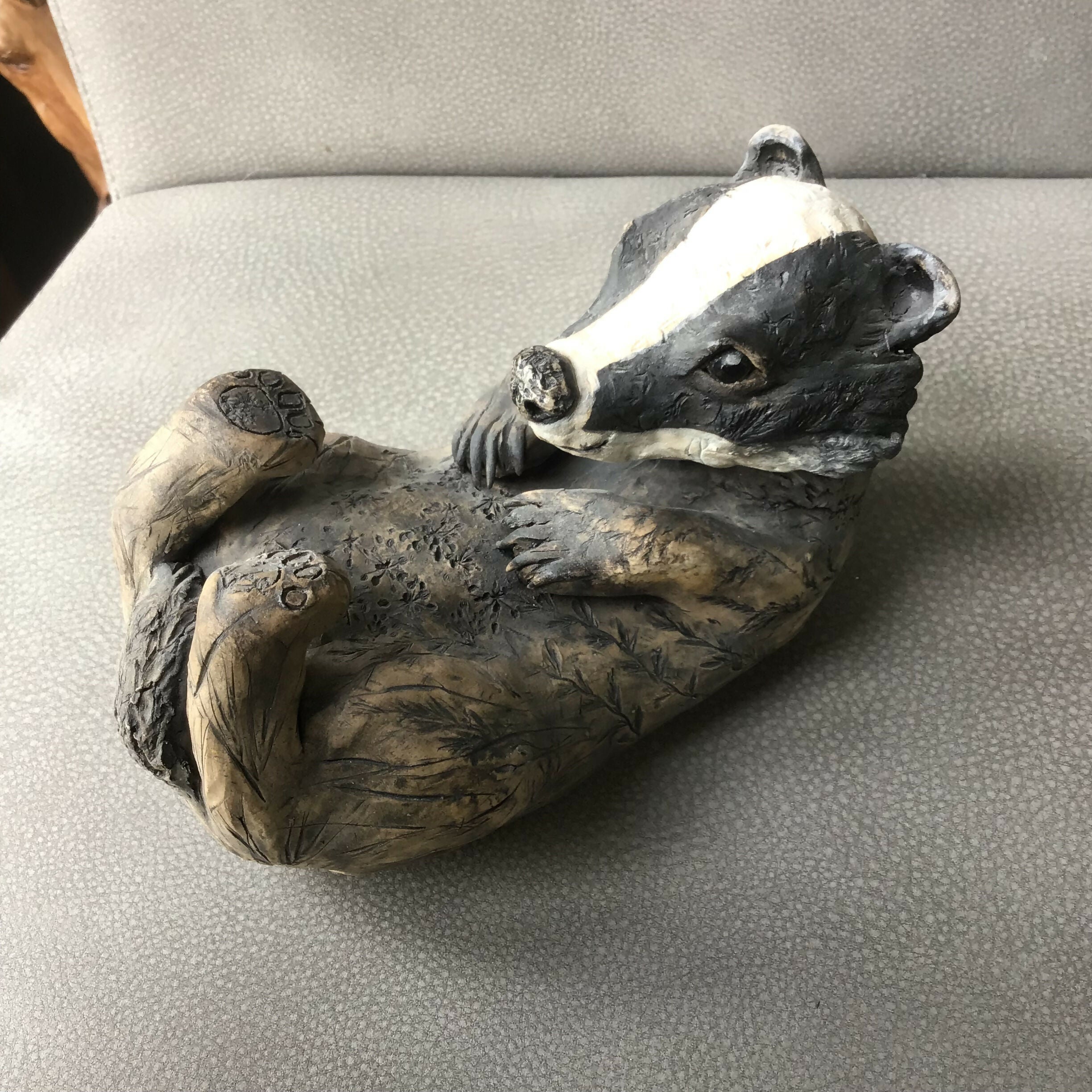 Medium Badger Sculpture