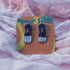 Chevron Textured Polymer Clay Earrings