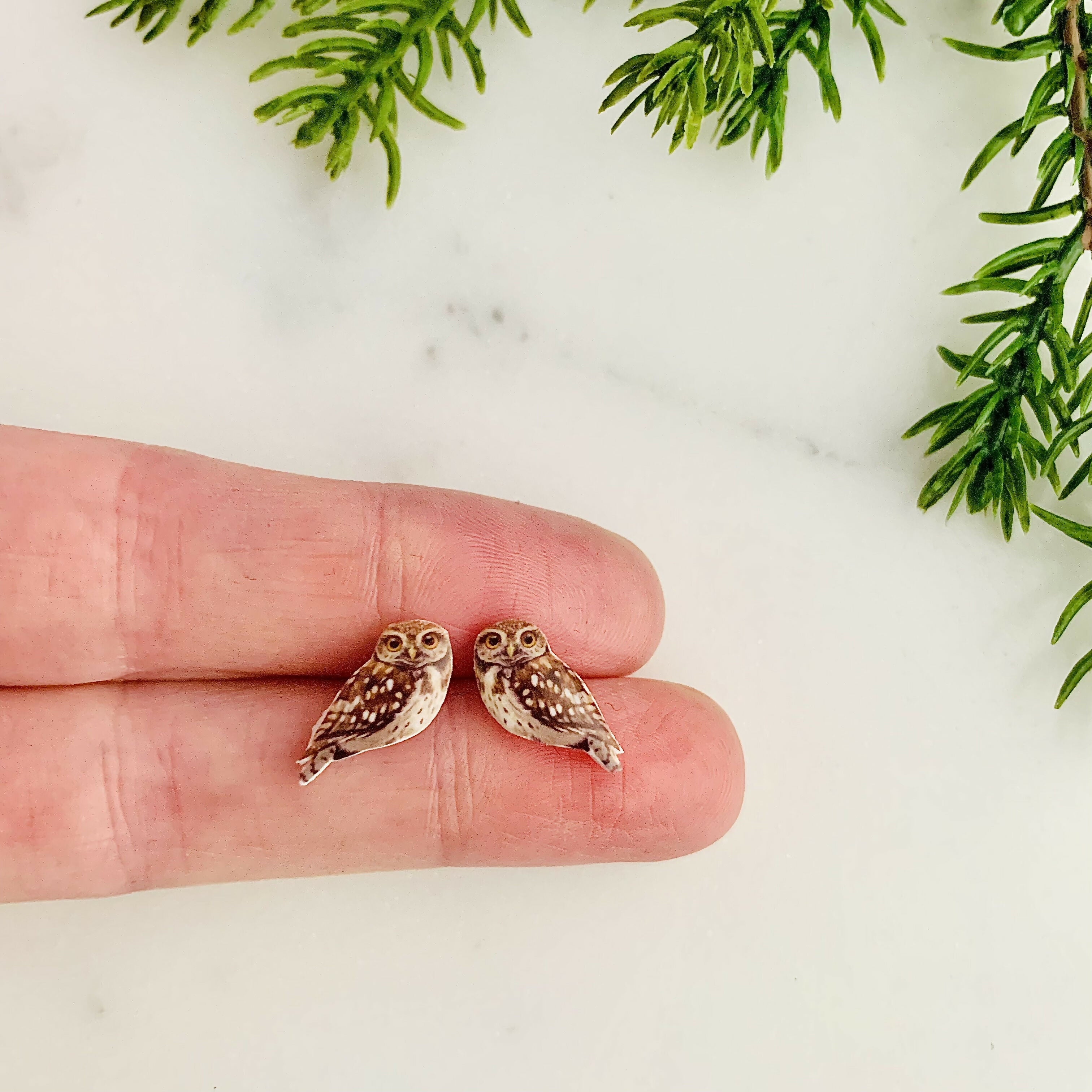 Little Owl Stud Earrings