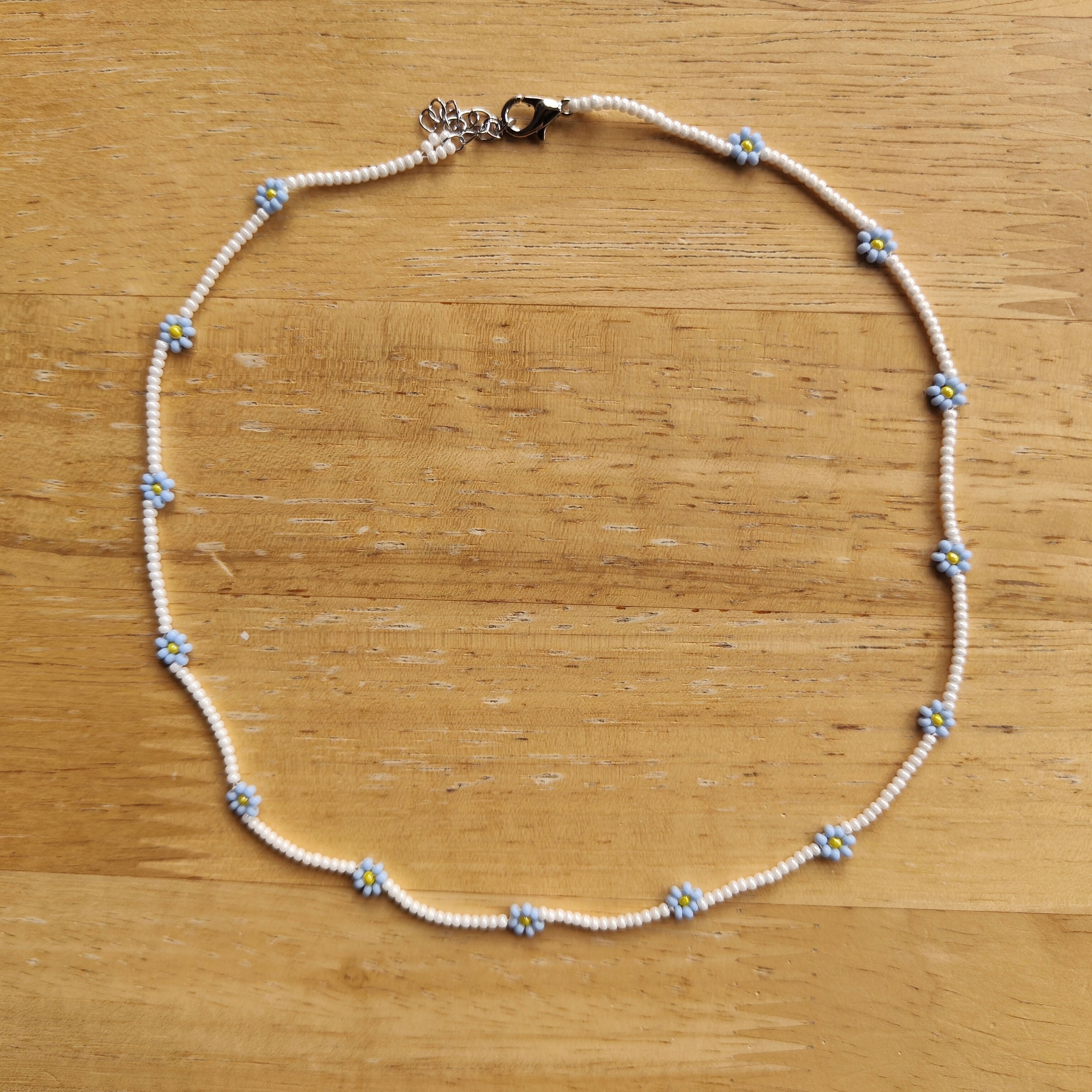 Beaded Flower Necklaces – Handmade Assorted Patterns