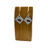 Handmade Robin In The Snow Christmas Earrings Enamel And Sterling Silver